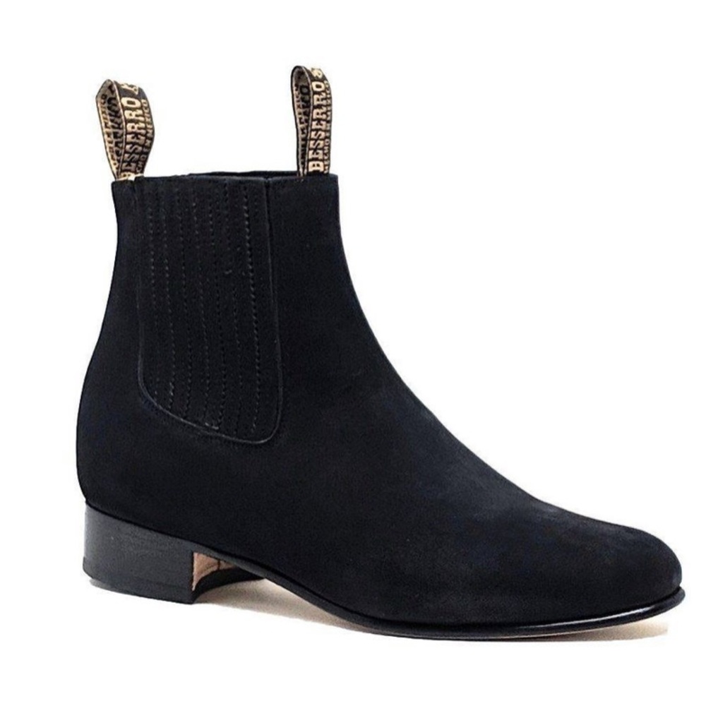 El Besserro Charro Suede Ankle Boots Botines New